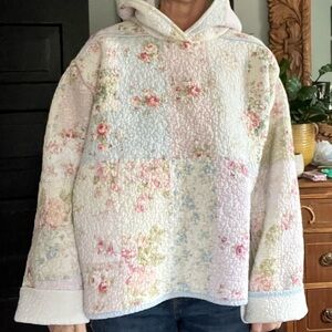 Floral Patchwork Hoodie